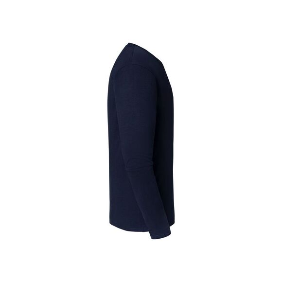 Fruit of the Loom Mens Iconic  Long-Sleeved T-Shirt / Deep Navy - Picture 3 of 3